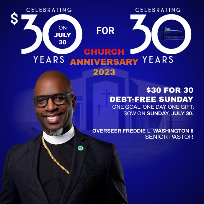 30 for 30 Giving Template PosterMyWall