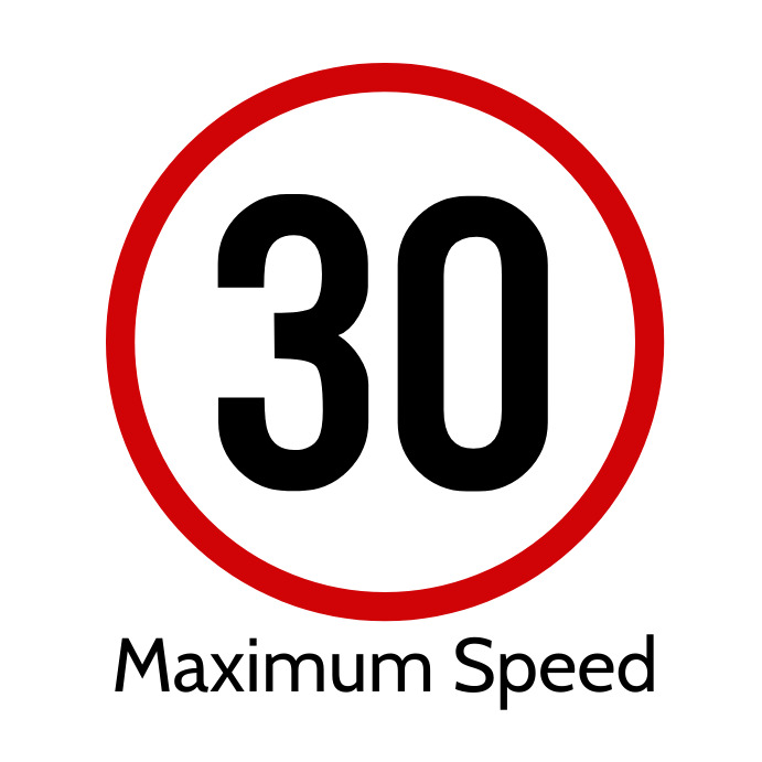 Copy of 30 Maximum Speed Road Sign | PosterMyWall