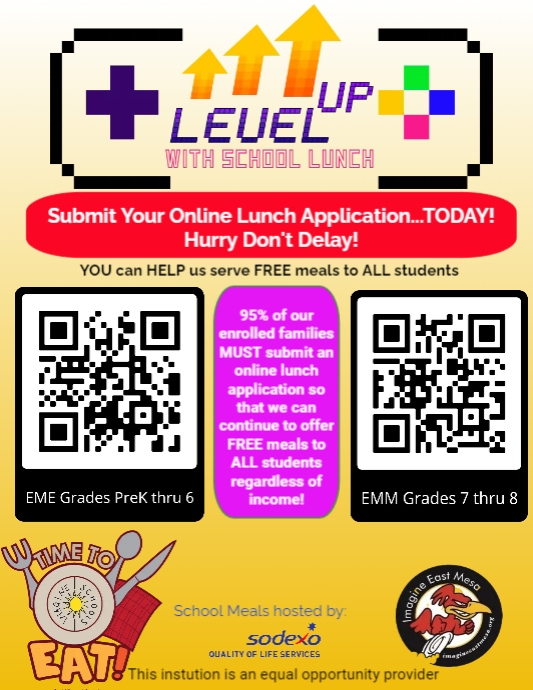Copy of EME.EMM Lunch Application QR Codes | PosterMyWall