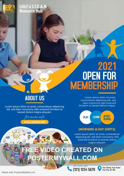 Copy of Copy of Kids School Admission Flyer | PosterMyWall