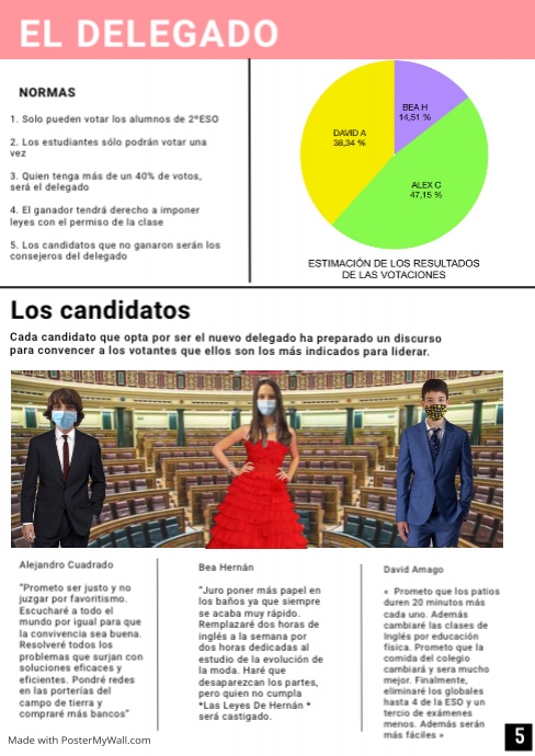 Copia de Copia de White and Pink Newspaper Layout | PosterMyWall