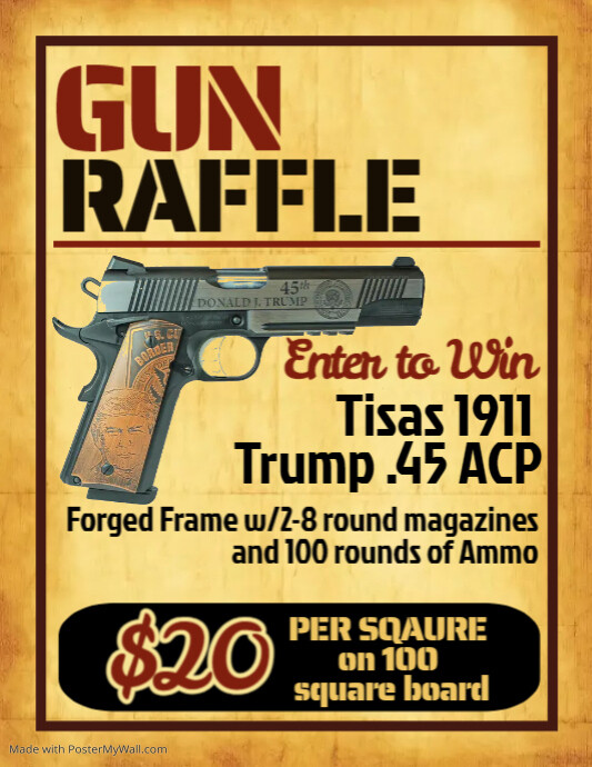 Gun Raffle Flyer (1) | PosterMyWall