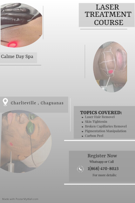 laser treatment Poster template