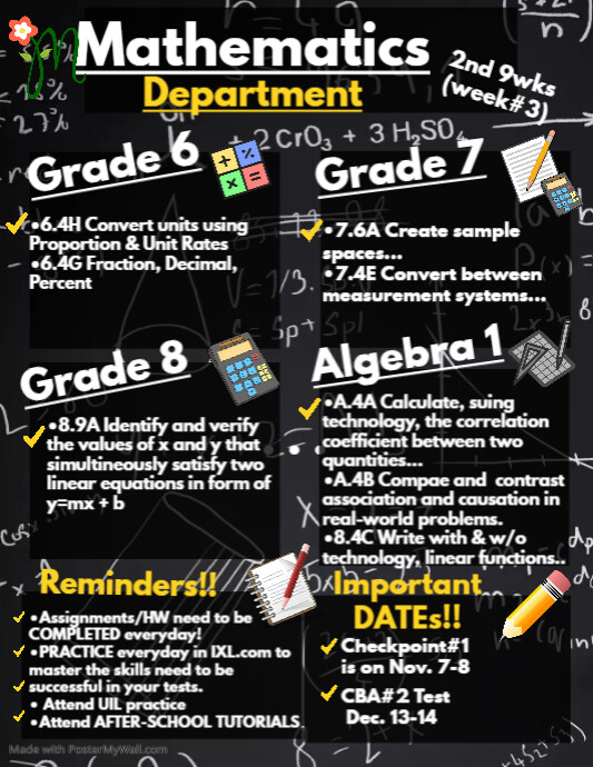 Copy of black square online tutoring lessons design t (3) | PosterMyWall