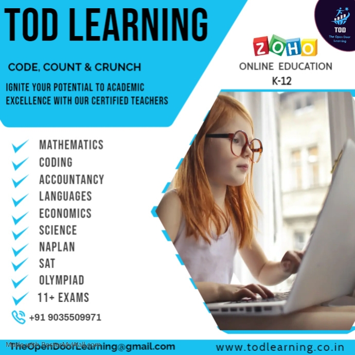 Zoom Online Tutoring Post Template | PosterMyWall