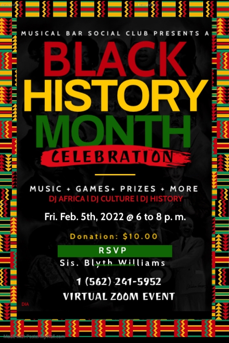 Copy of Copy of Black History Month Poster Template | PosterMyWall
