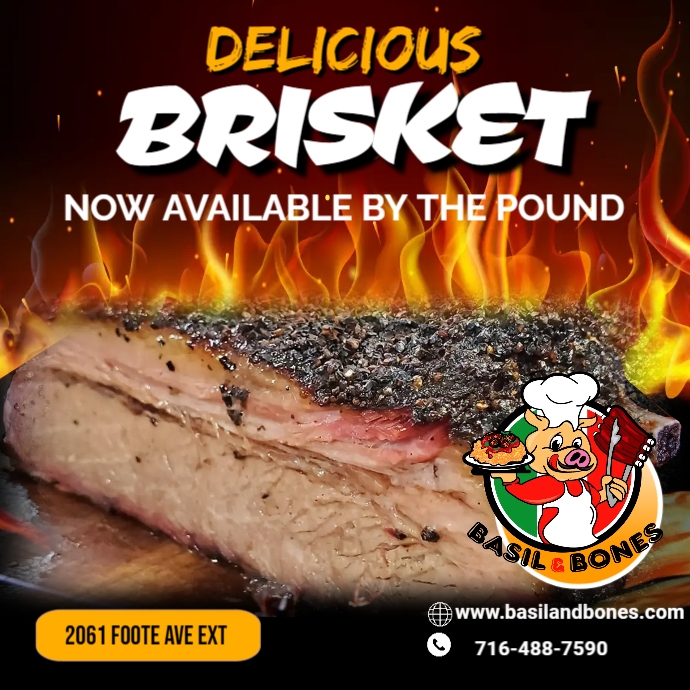 Advertising Ribs Grilled Pork Ribs Social Media Ad | PosterMyWall