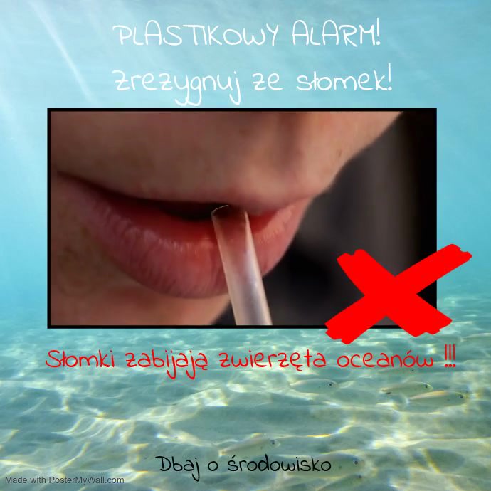 Say No to Plastic Straws Video Template Square (1:1)