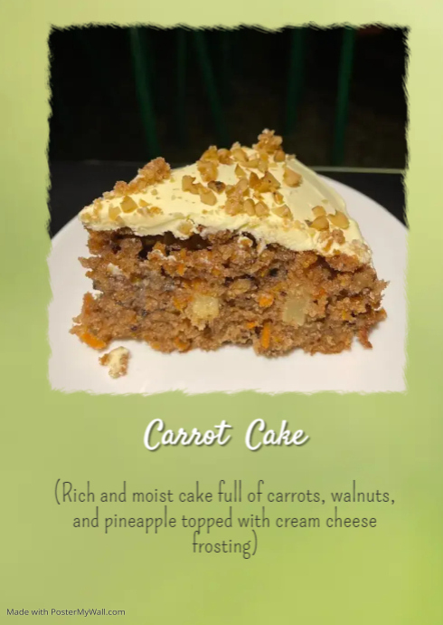 carrot cake | PosterMyWall