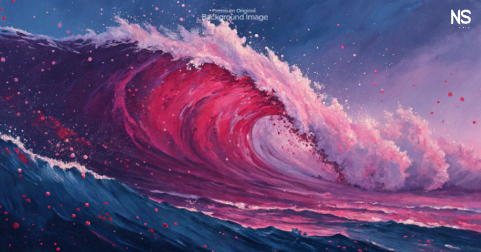 Ocean Wave Art Facebook Post Template | PosterMyWall