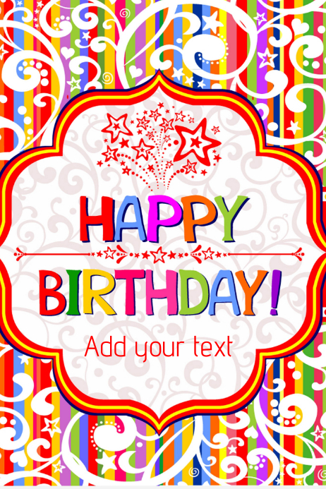 Birthday Template PosterMyWall Birthday Template PosterMyWall