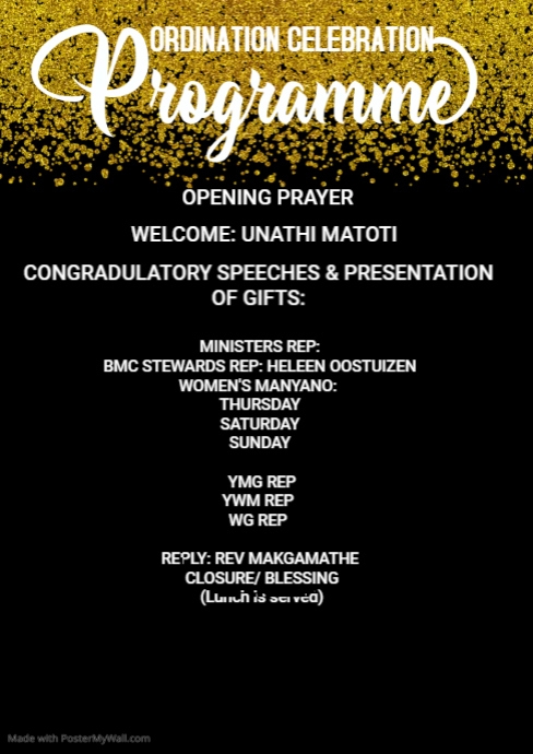 Birthday Grad Programme | PosterMyWall