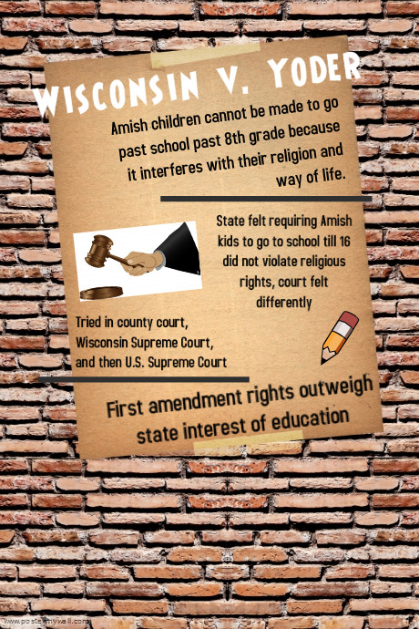 Wisconsin v Yoder | PosterMyWall