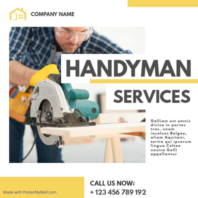 modern minimal handyman services instagram po
