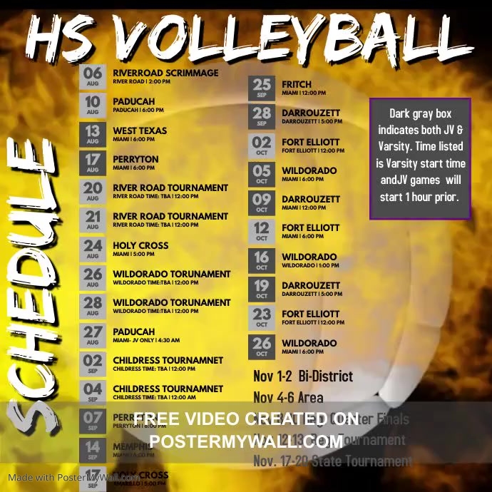 Volleyball Game Video Design Template PosterMyWall