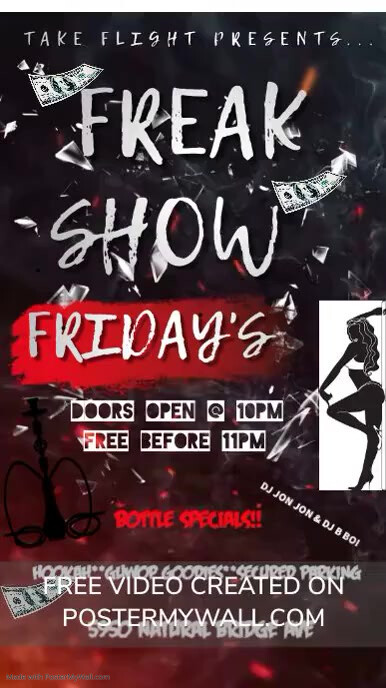 FREAK SHOW FRIDAY'S | PosterMyWall