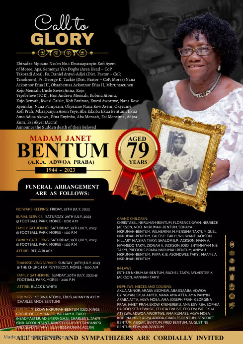 Funeral Poster Templates