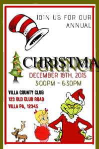 13 190 Grinch Party Customizable Design Templates