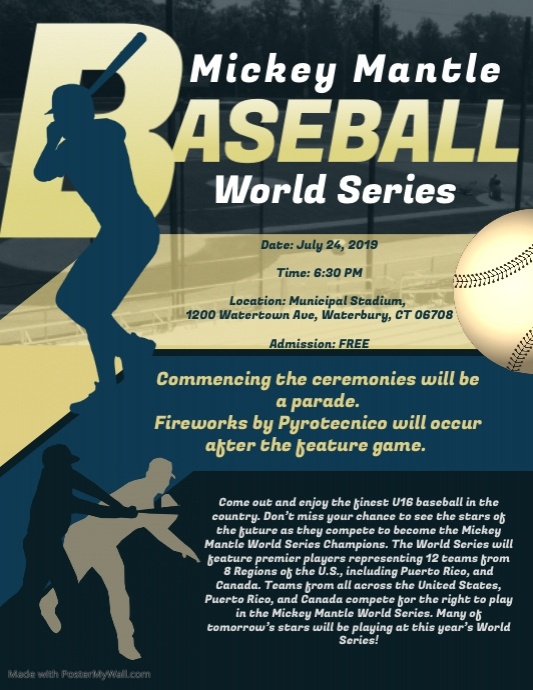 Copy of Baseball Tournament Flyer Template | PosterMyWall