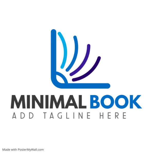 minimal book logo