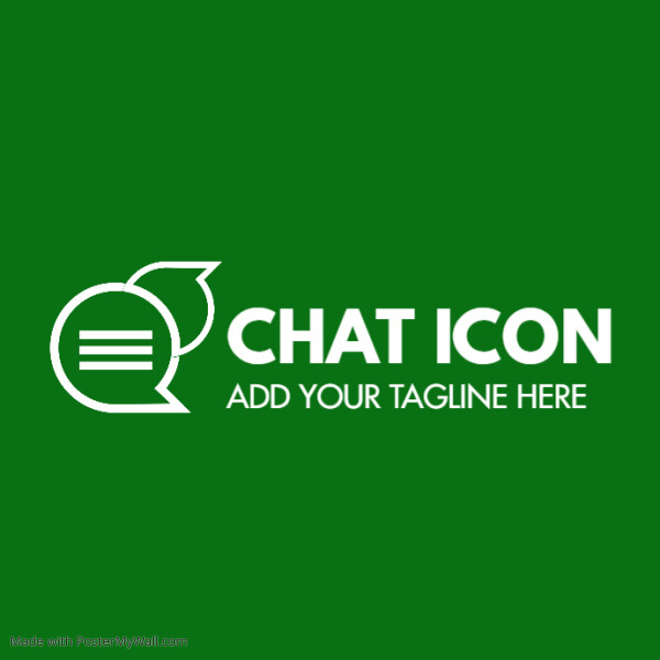 chat icon logo template
