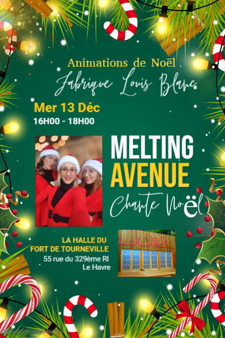 Christmas Party Pinterest Graphic | PosterMyWall