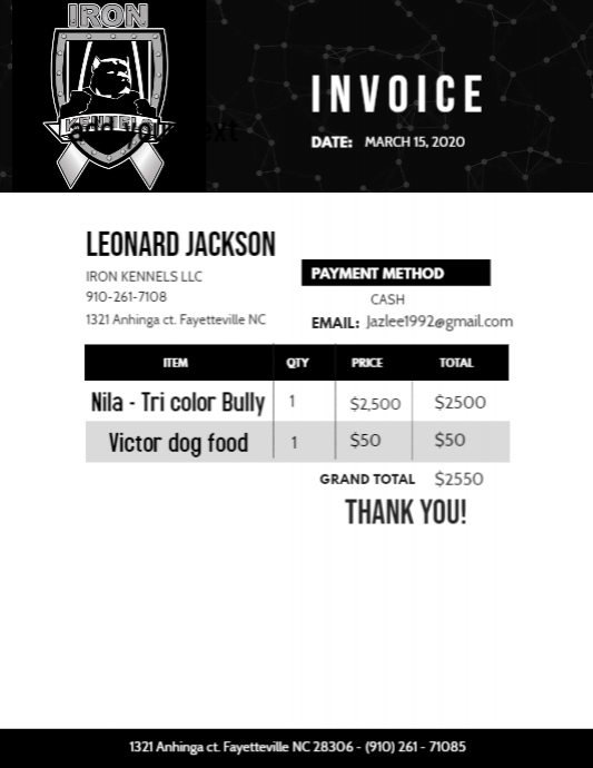 Random Invoice Copy Copy of Copy of Invoice | PosterMyWall