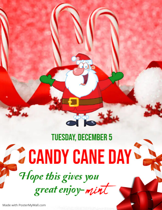 Candy Cane Exchange template PosterMyWall