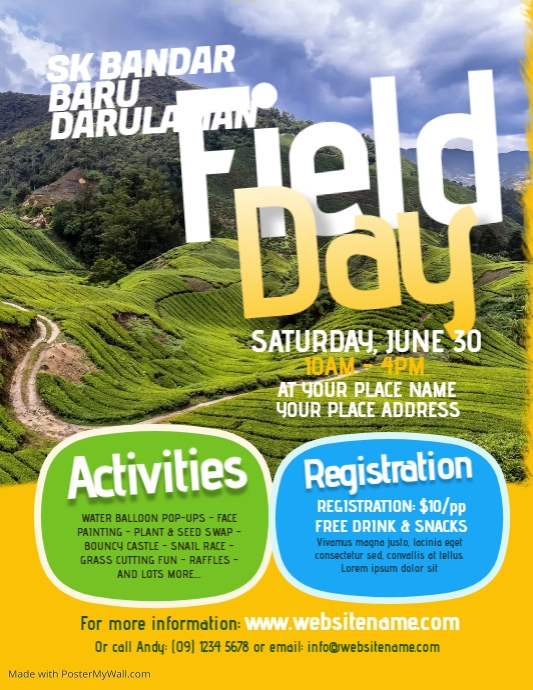 Field Day Flyer PosterMyWall Field Day Flyer PosterMyWall