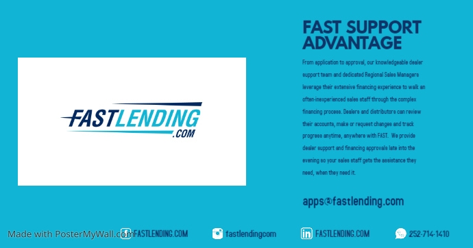 FAST SUPPORT ADVANTAGE FINAL | PosterMyWall