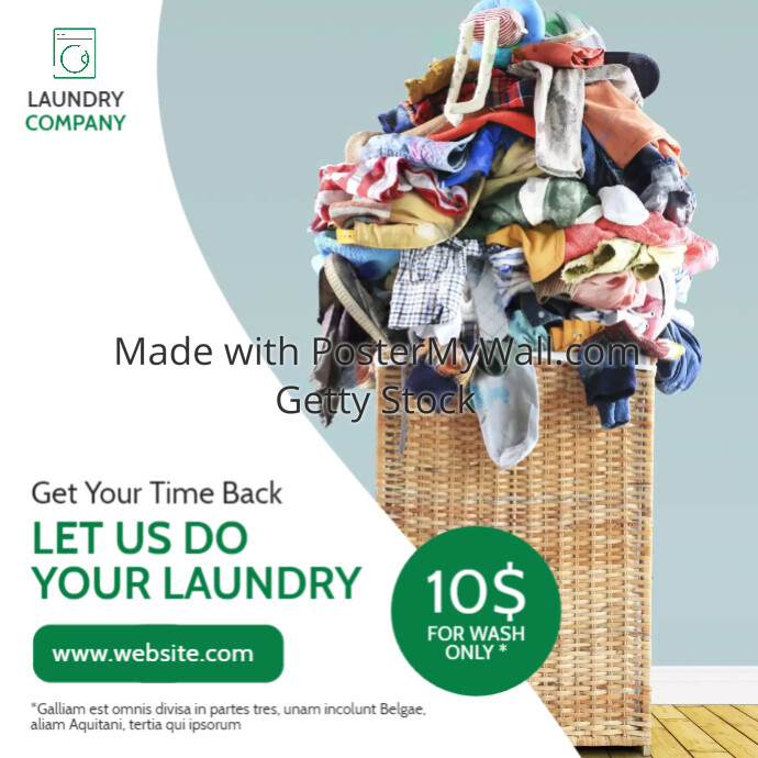 laundromat laundry service advertising instag