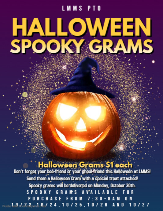 Copy of Template halloween candy gram | PosterMyWall