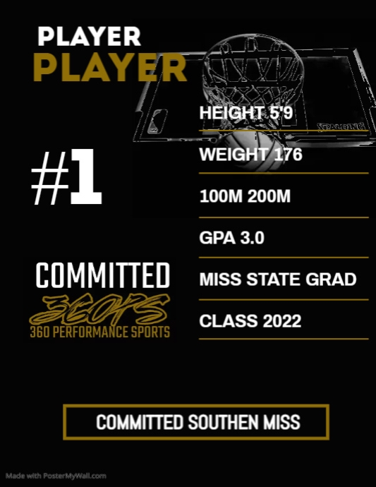 Copy of BASKETBALL COMMITTED | PosterMyWall