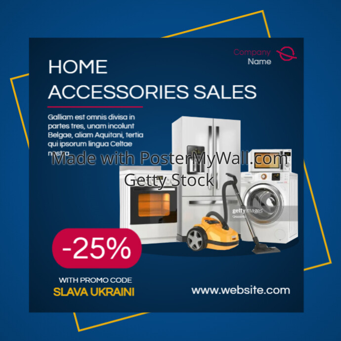 home accessories sales instagram post modern