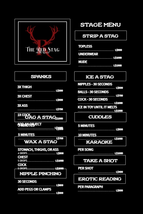 Stage Menu STAGE MENU 11-03-21 | PosterMyWall