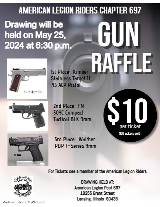 Armor Gun Raffle Copy of 2022 Gun Raffle | PosterMyWall