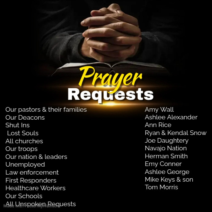 Prayer Requests | PosterMyWall