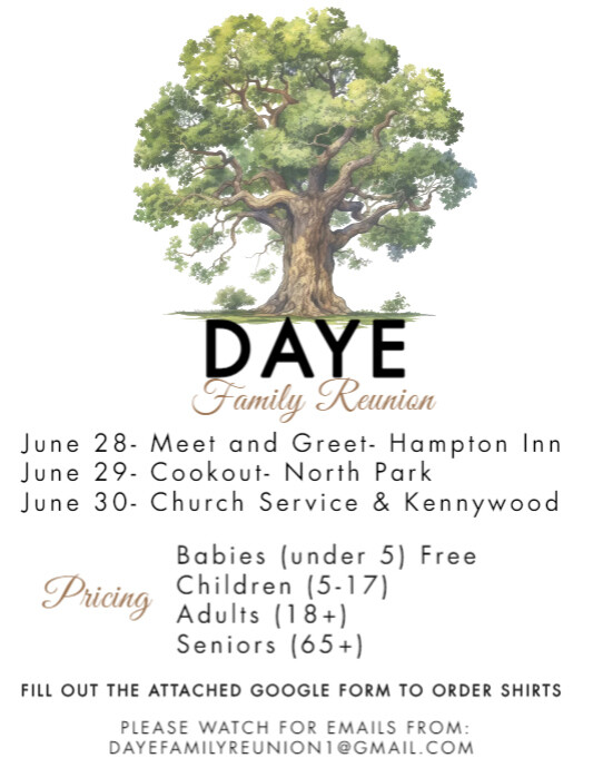 Copy of Daye Family Reunion | PosterMyWall