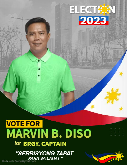 Pinoy Election Lettering Philippine Election Poster | PosterMyWall