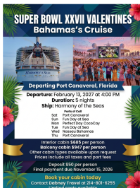 Super Bowl Cruise 2027
