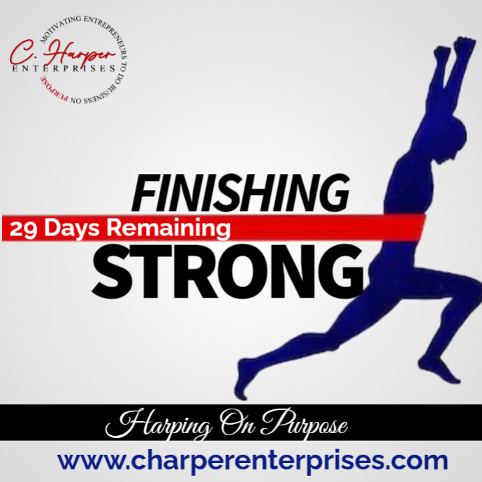 Finish strong poster template | PosterMyWall