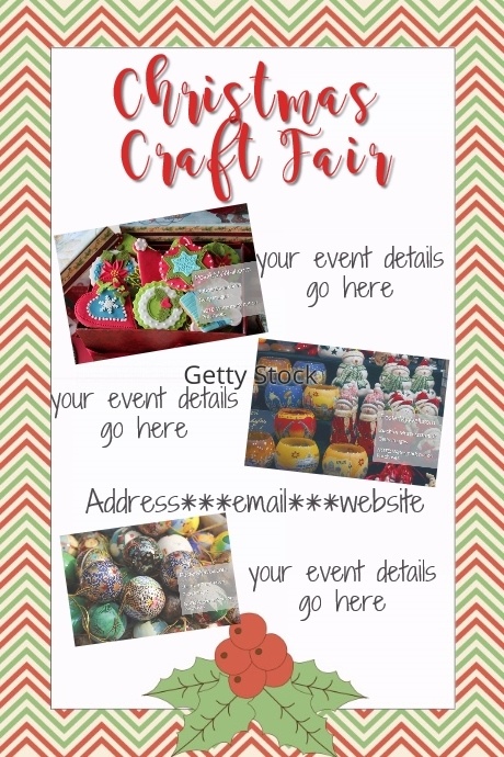 Copy of Copy of Christmas Craft Fair Invitation Party Cookie Exchange ...