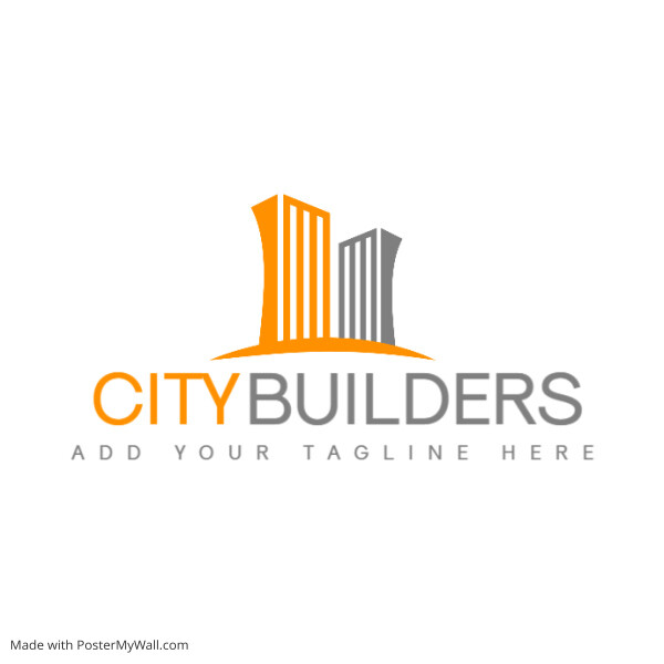 real estate construction services icon logo t