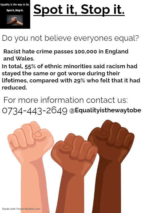 STOP RACISM | PosterMyWall