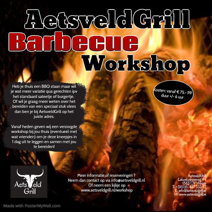 Copy of BBQ Workshop andre | PosterMyWall