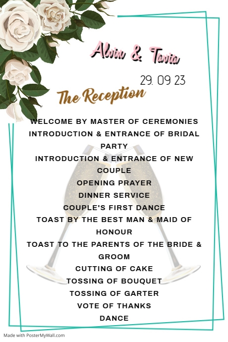 Wedding Reception PosterMyWall