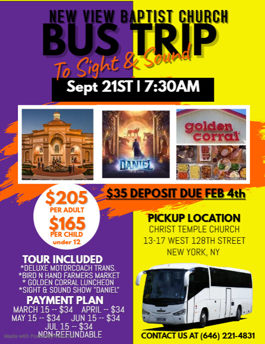 Copy of Bus Trip Flyer | PosterMyWall