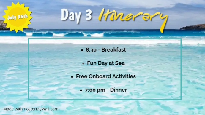 Travel Itinerary Schedule Plan Poster Flyer (2) | PosterMyWall