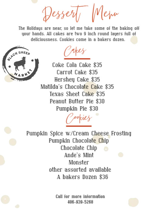 Autumn Fall Menu Template | PosterMyWall