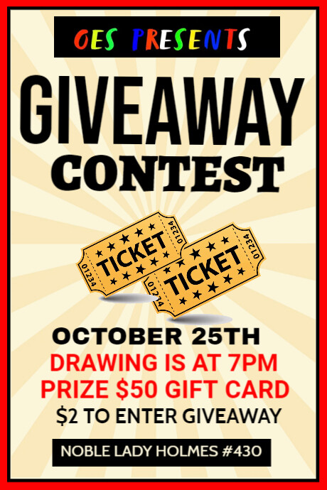 raffle contest | PosterMyWall